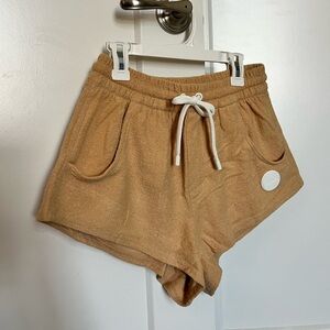 Triangl Terry Cloth Tan Shorts